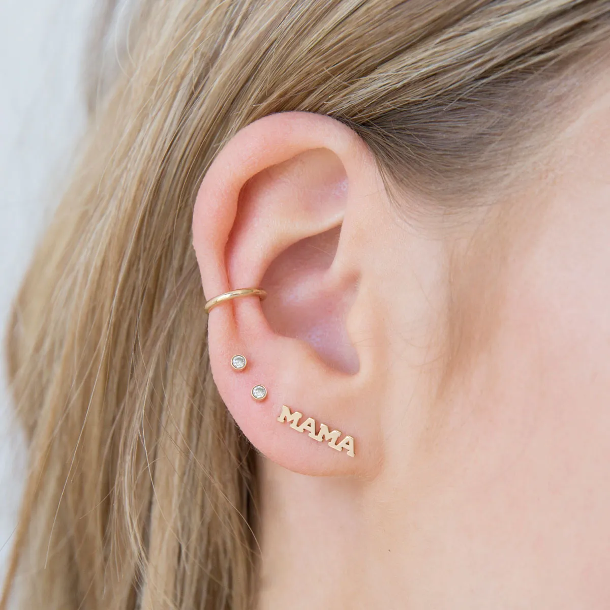 14k Gold Thick Ear Cuff