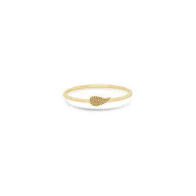 14k Itty Bitty Angel Wing Ring