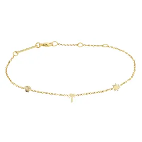 14k Itty Bitty Beach Station Bracelet