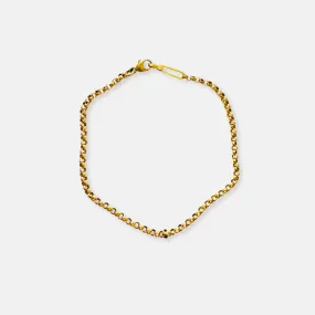 14K Yellow Gold Rolo Chain Bracelet - Sample Sale