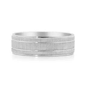 18ct white gold men's ring