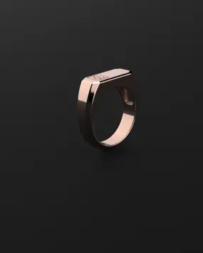 18K Solid Rose Gold Ring | Signature