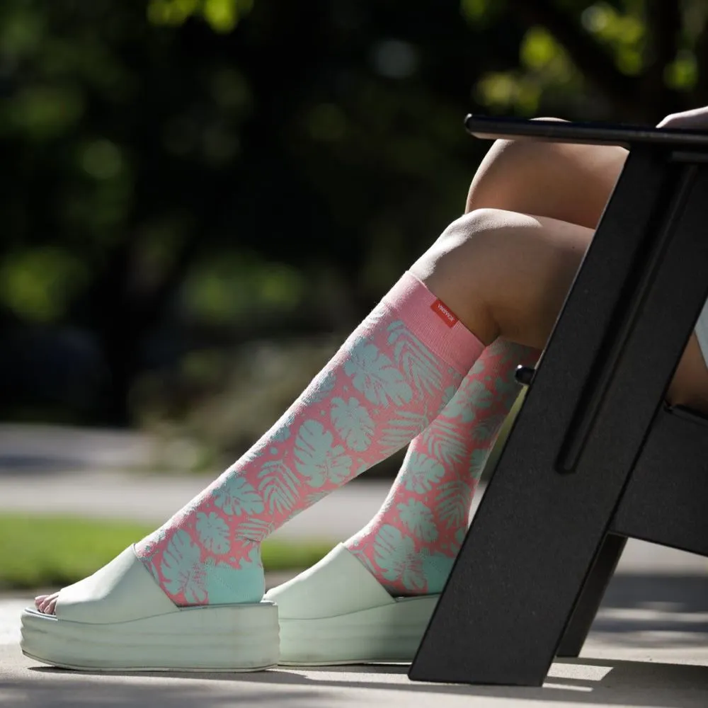 20-30 mmHg: Miami Vice (Open Toe Sock - Cotton)