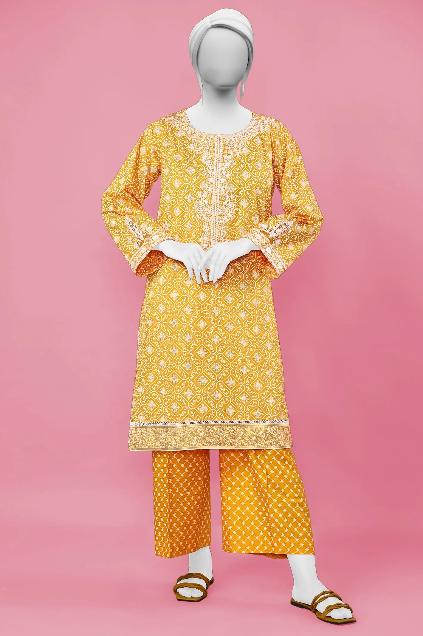 2PC Cotton Yellow