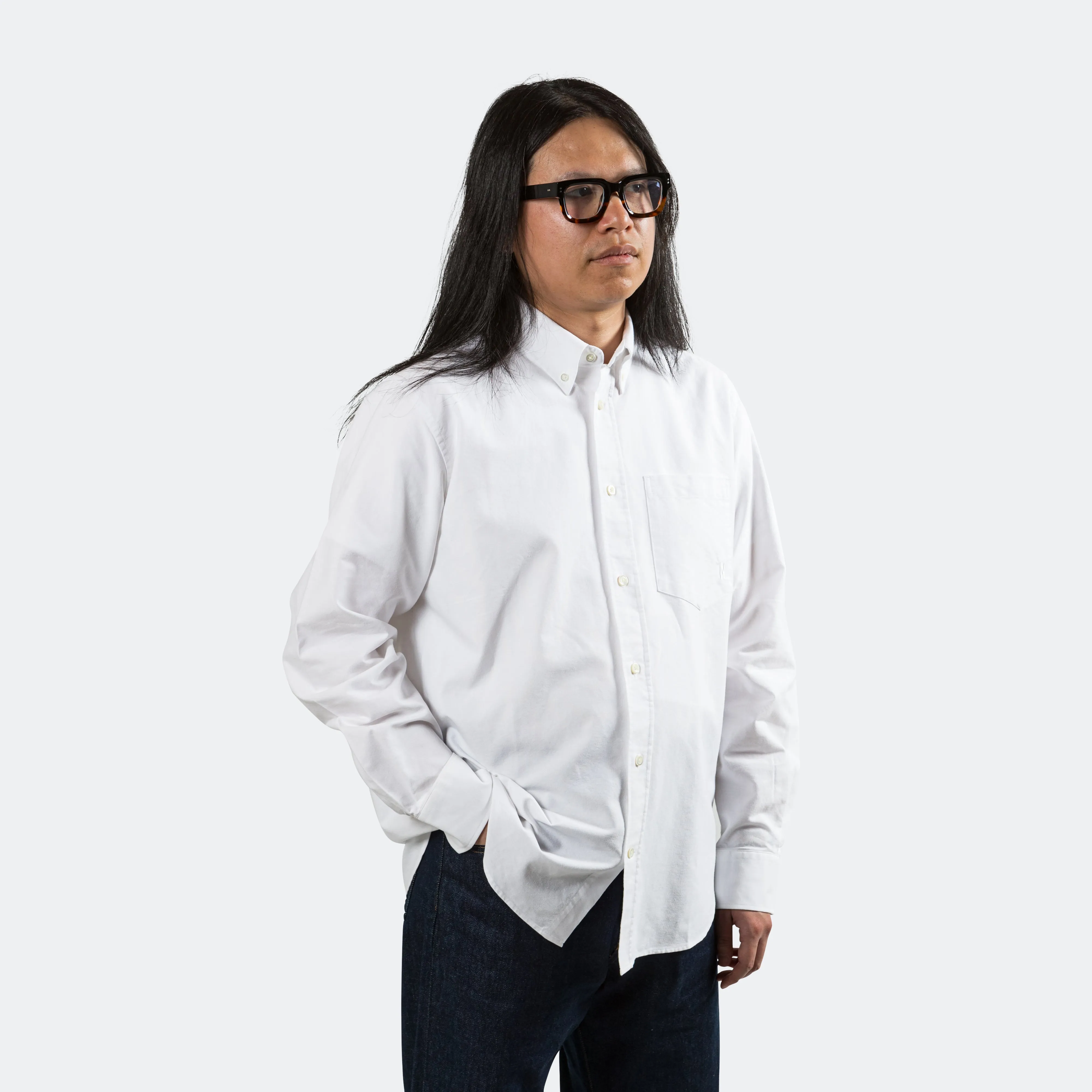 Algot Oxford Monogram - White