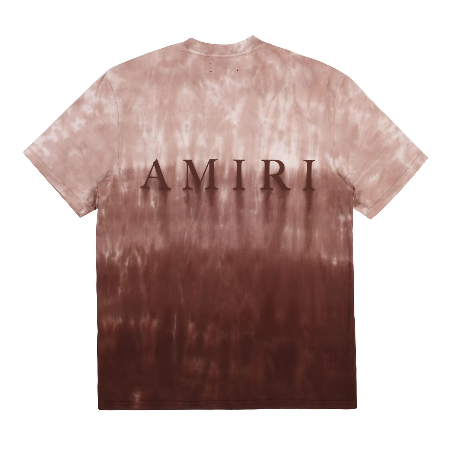 Amiri MA Logo Dip Dye Tee Brown