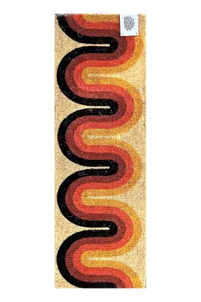 ANNA CHANDLER COIR DOORMAT WORM ORANGE LONG