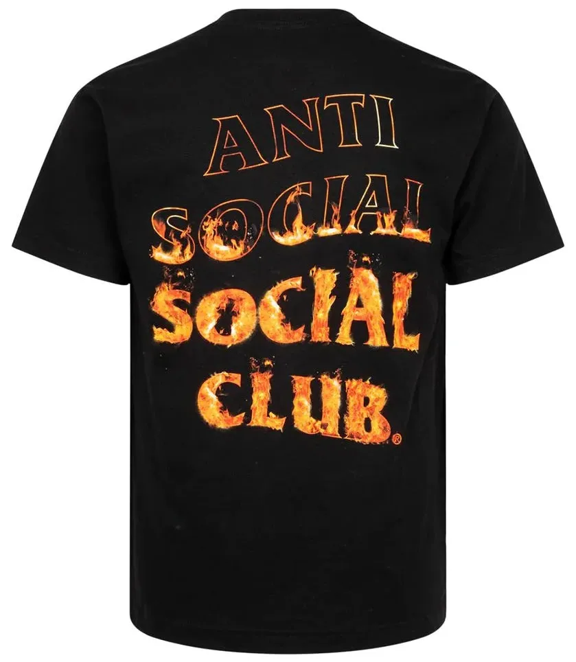 Anti Social Social Club A Fire Inside Black Tee