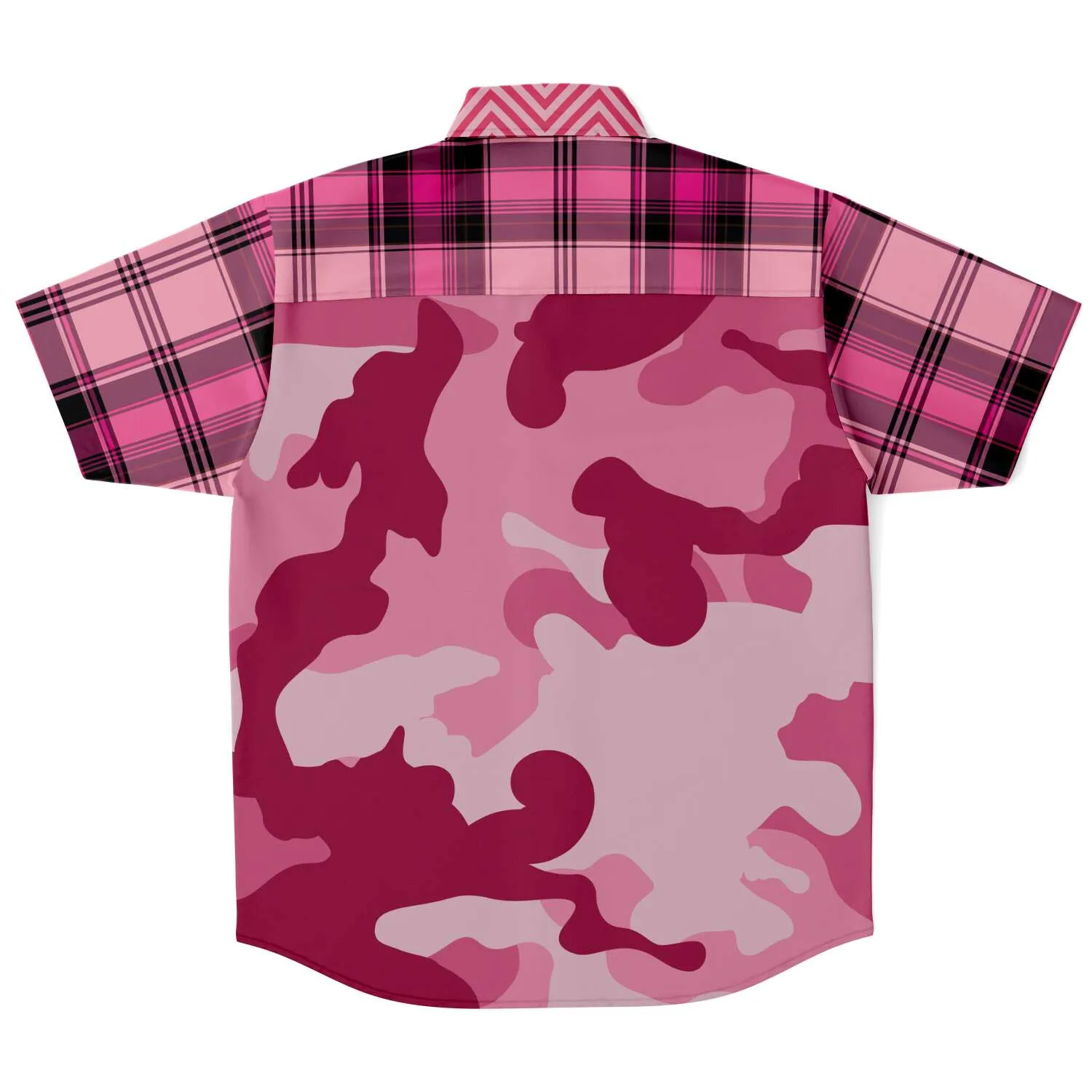 Art of War Short Sleeve Camo Button Down Shirt