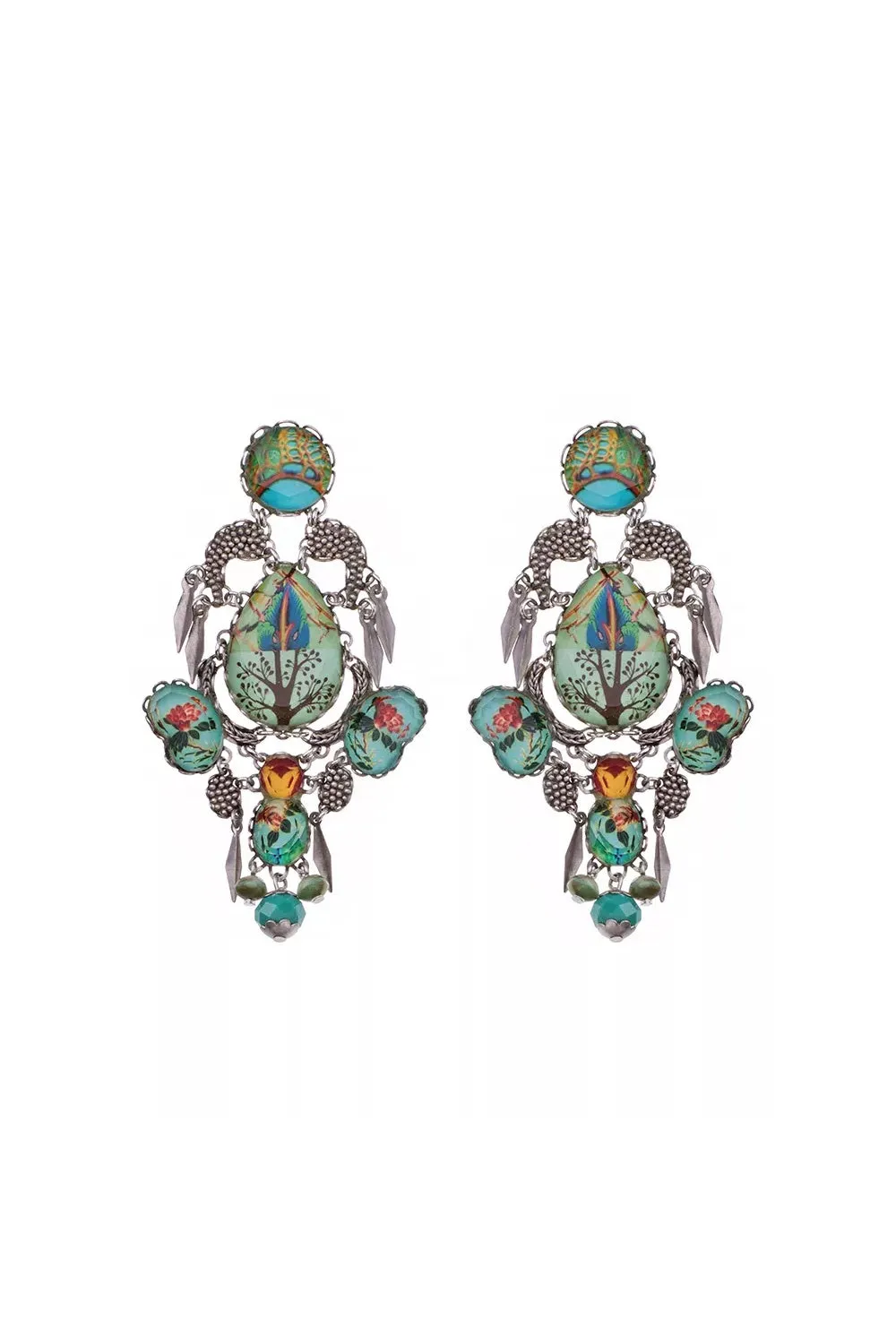 AYALA BAR CLOVER BLOOMS AGLAIA EARRINGS