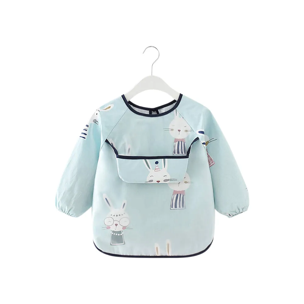 Baby Long Sleeve Apron Smock Bib Clever Bunnies