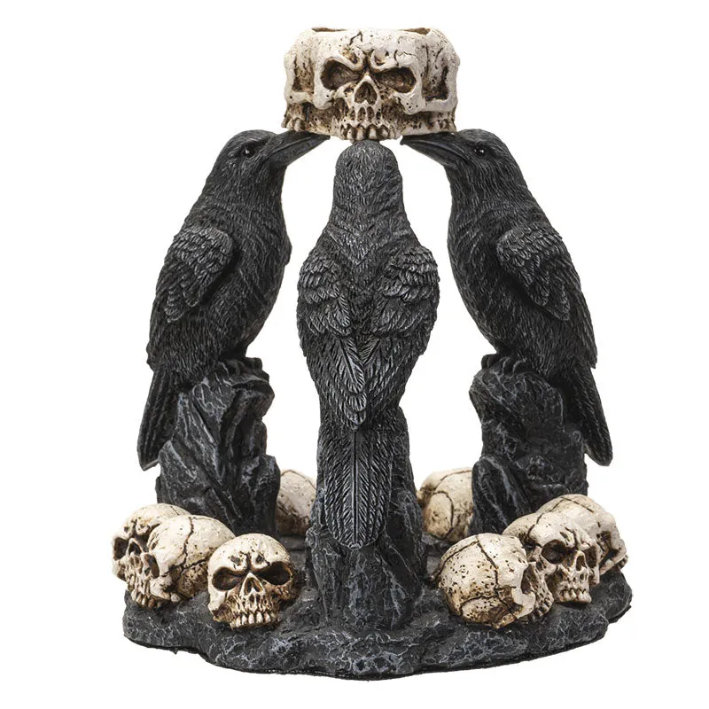 Backflow Incense Burner - Raven