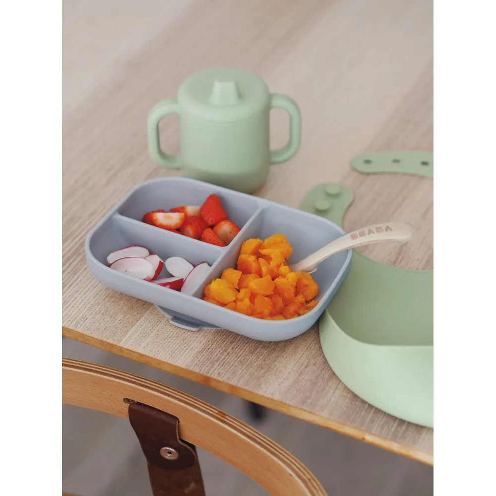 Beaba Silicone Essentials Meal Set - Sage Green