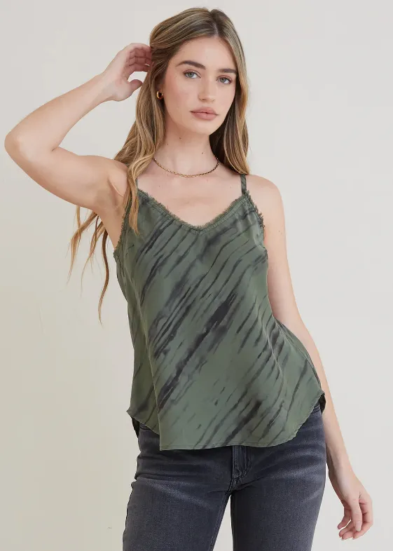 Bella Dahl Ash Frayed Cami - Final Sale 50% off