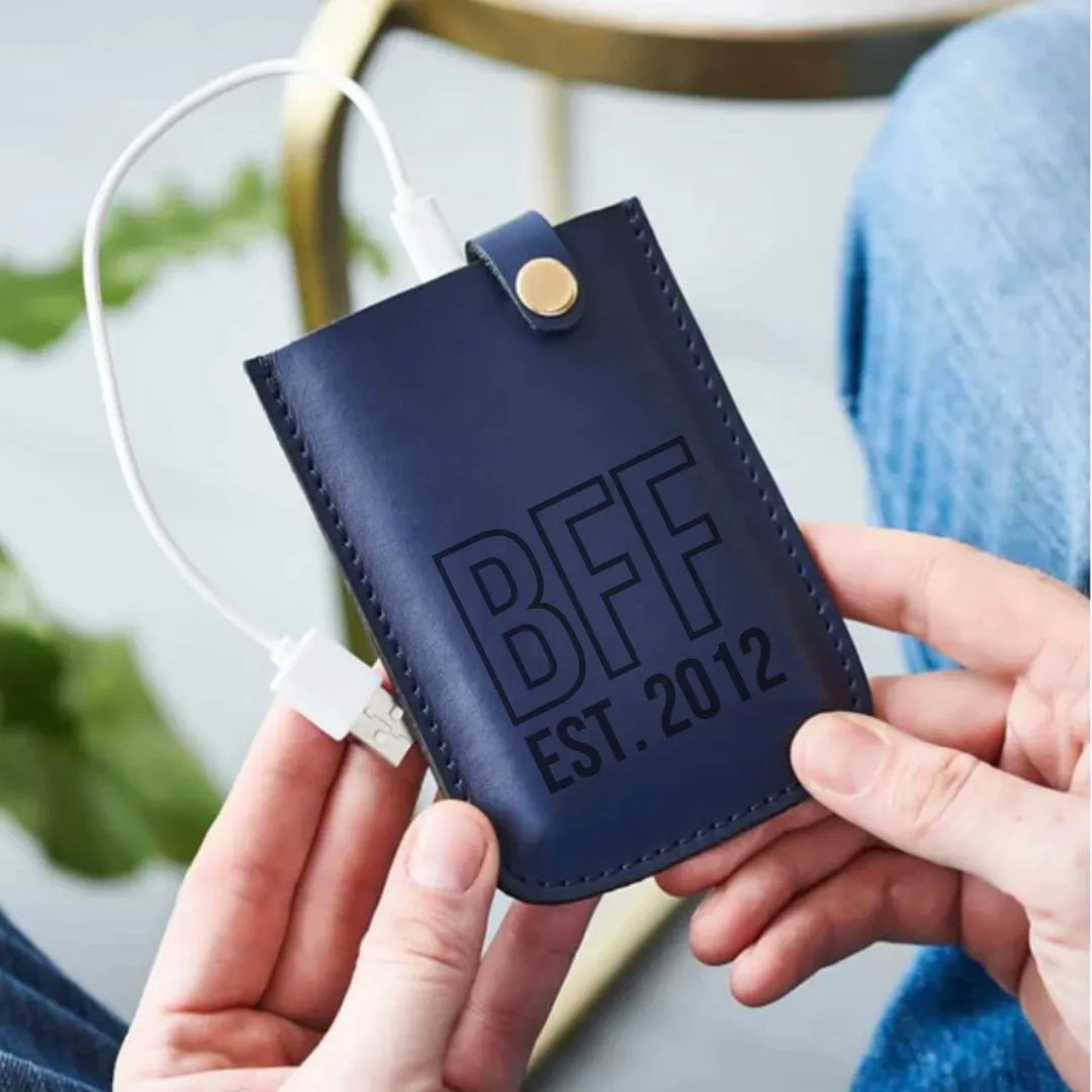 BFF Personalised Leather Power Pack