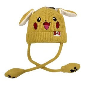 Canada pikachu hat rabbit moving ear.