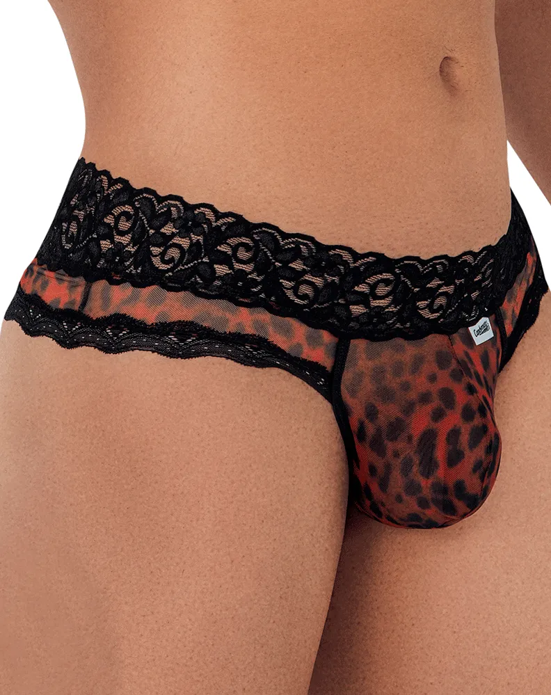 Candyman 99596 Mesh-lace Thongs Print