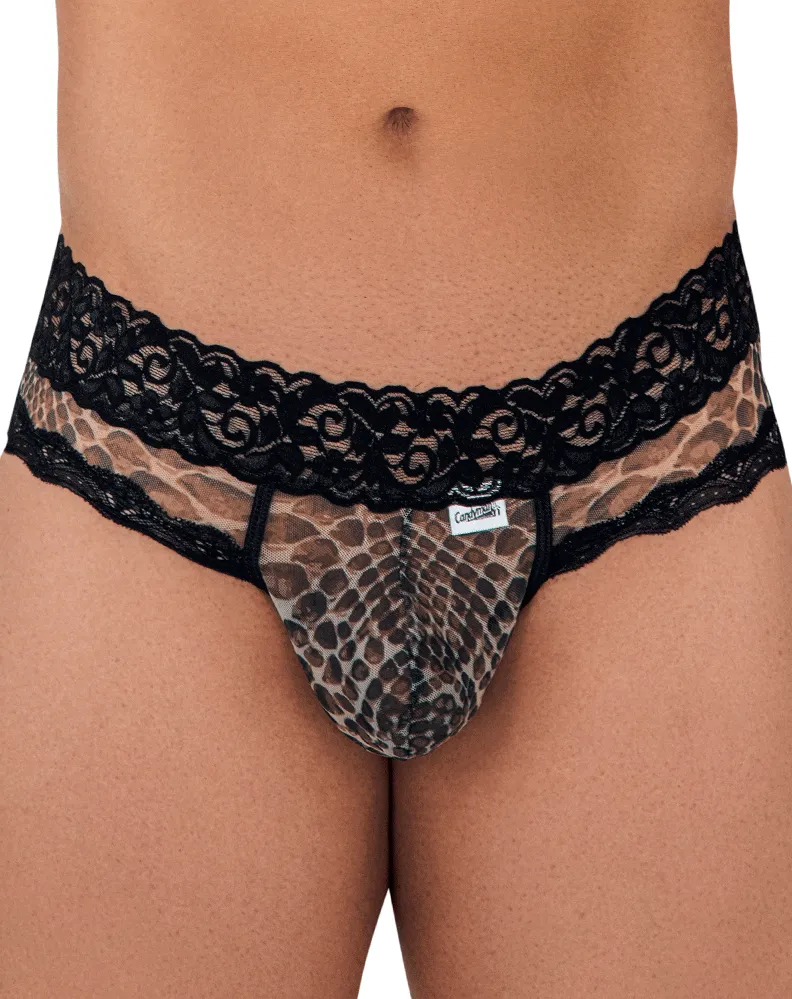 Candyman 99596 Mesh-lace Thongs Print