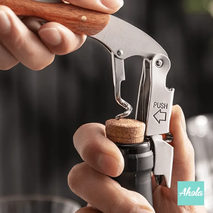 【Capso】Wooden Wine Tool Gift Set 木製開瓶器 倒酒器 酒塞禮盒套裝 (3-5個工作日完成)