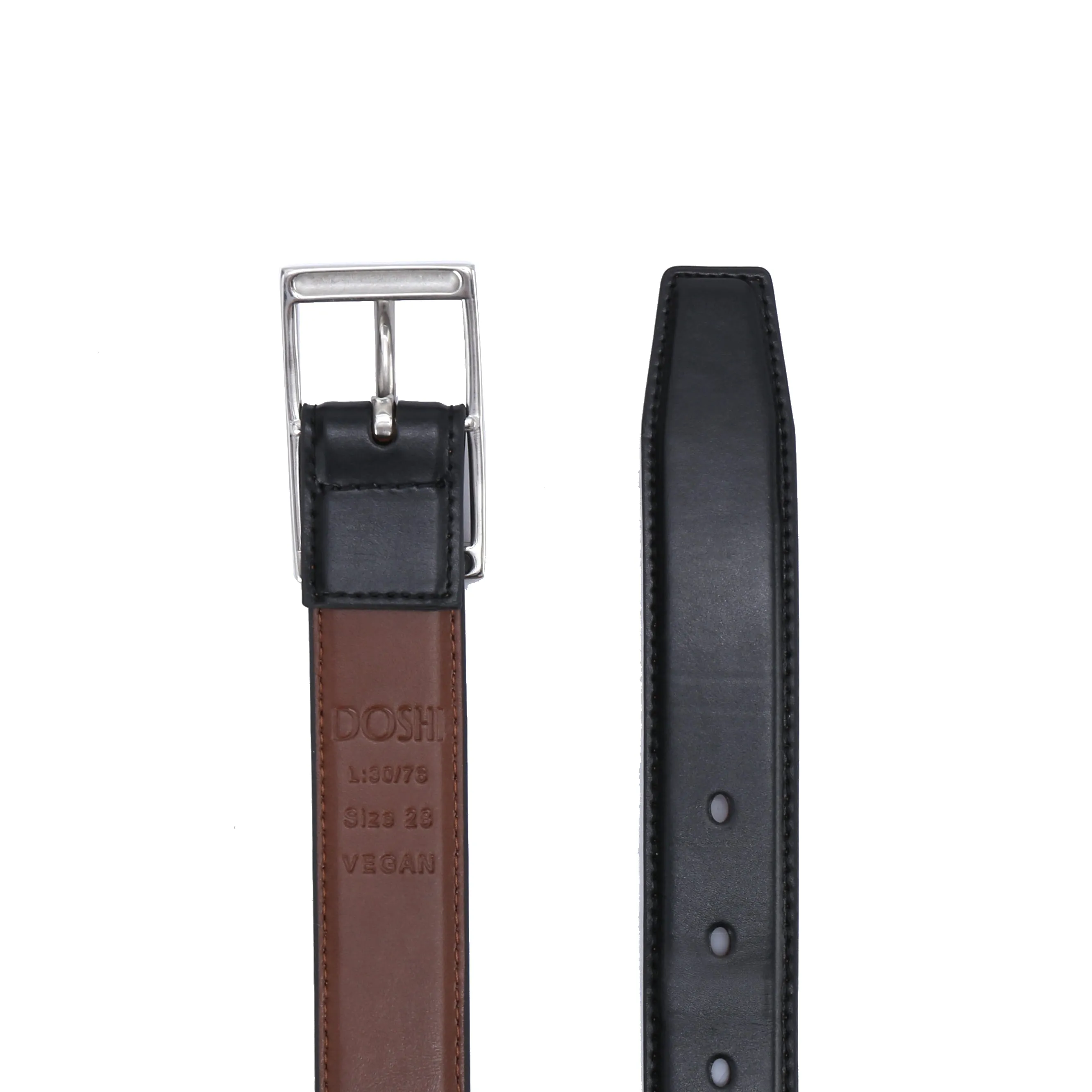 Center Bar Formal Vegan Belt - Dress Belt