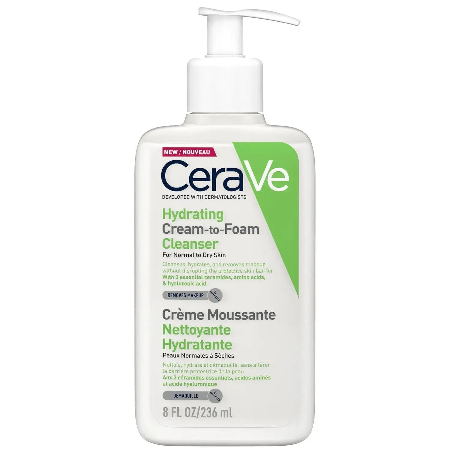 CeraVe | Hydrating Cream-to-Foam Cleanser 236ml