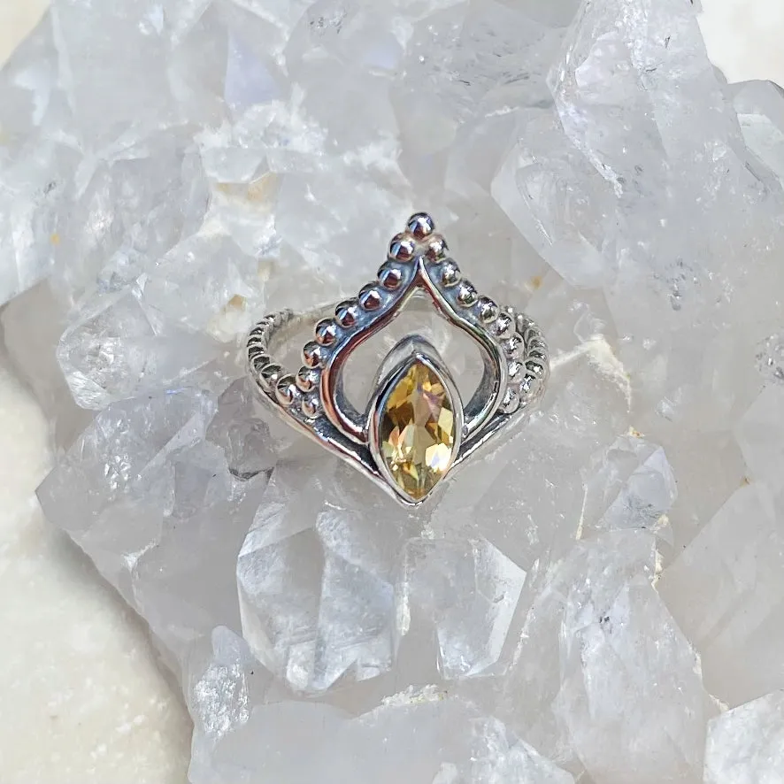 Citrine Marquise Aria Ring