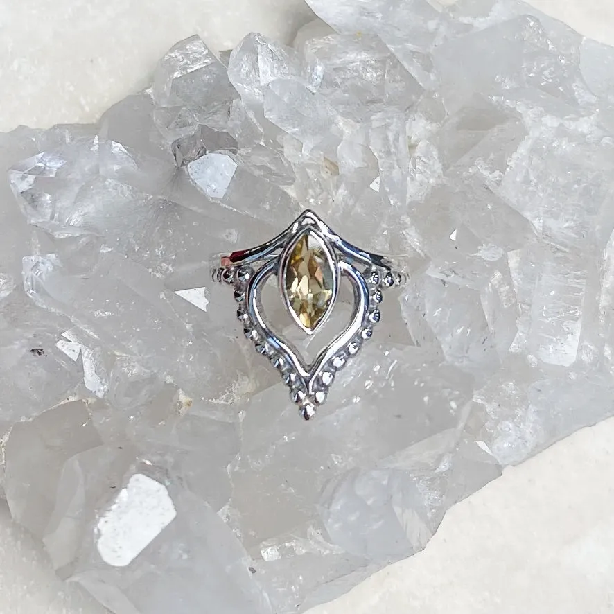 Citrine Marquise Aria Ring