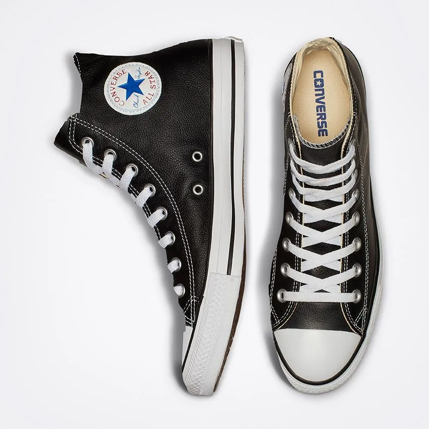 Converse -Chuck Taylor All Star Leather High Top Black/White 132170C