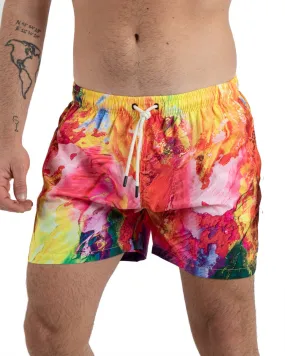 Costume Da Bagno Uomo Boxer Fantasia Multicolore Elastico GIOSAL-SU1158A