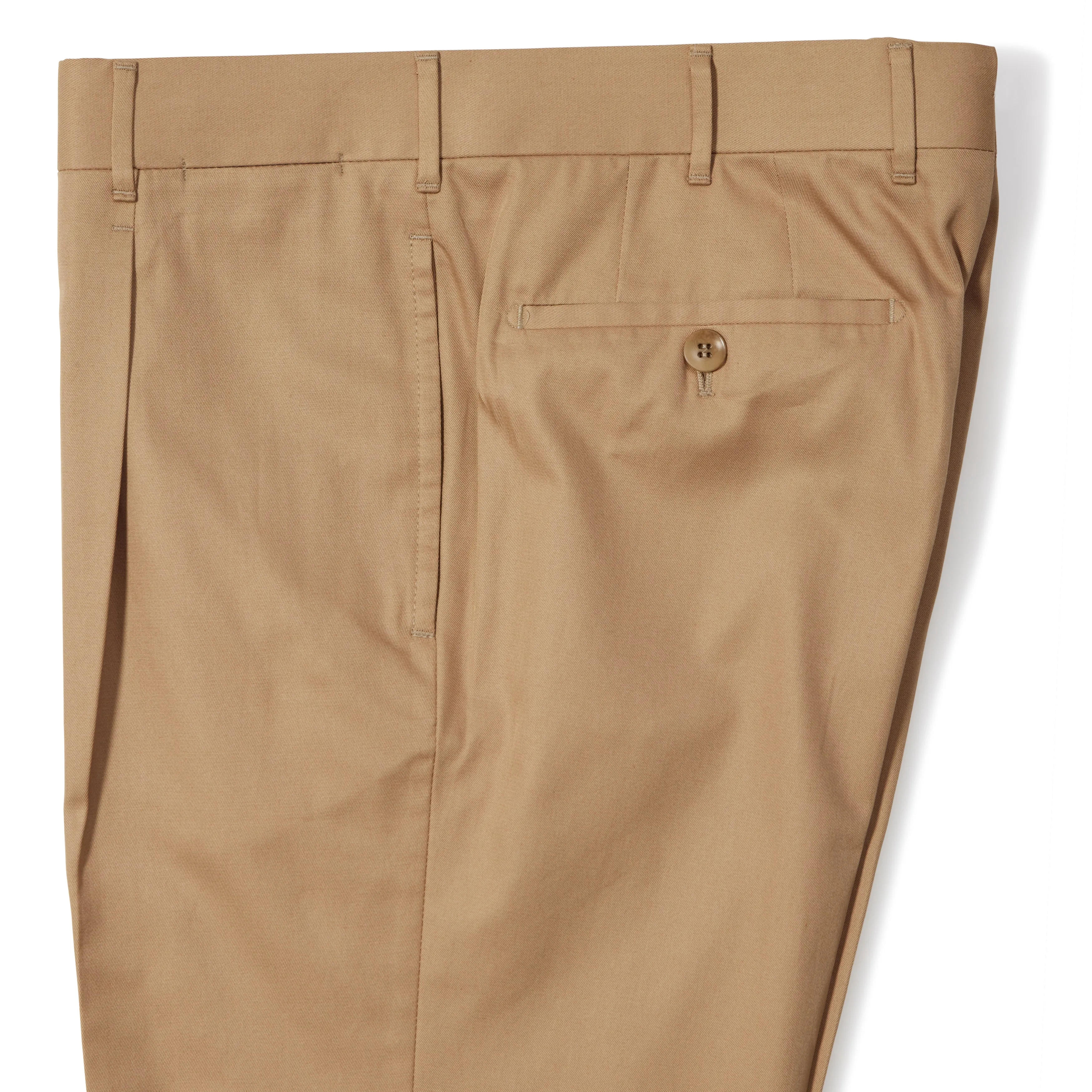 Cotton Pleated Trousers