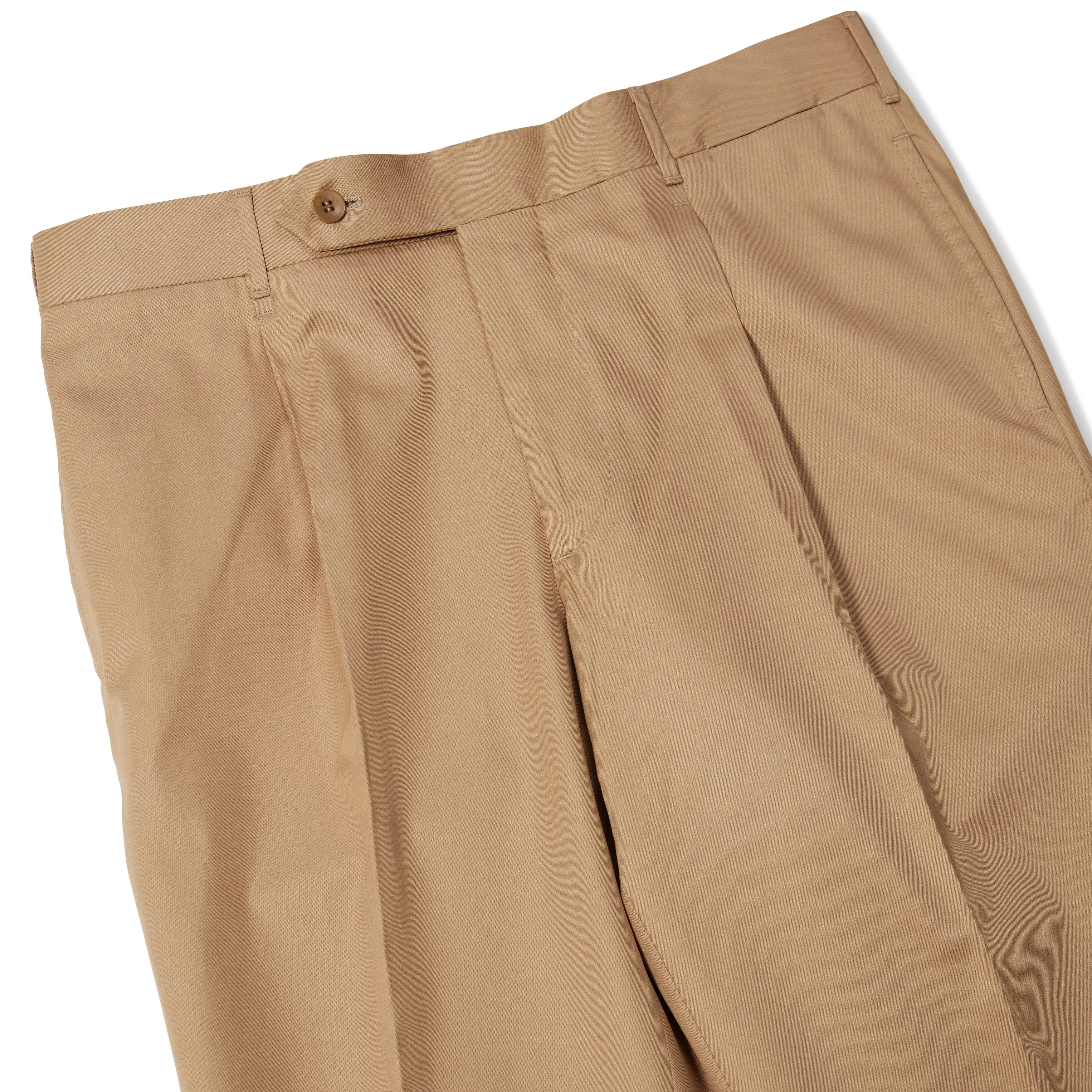 Cotton Pleated Trousers