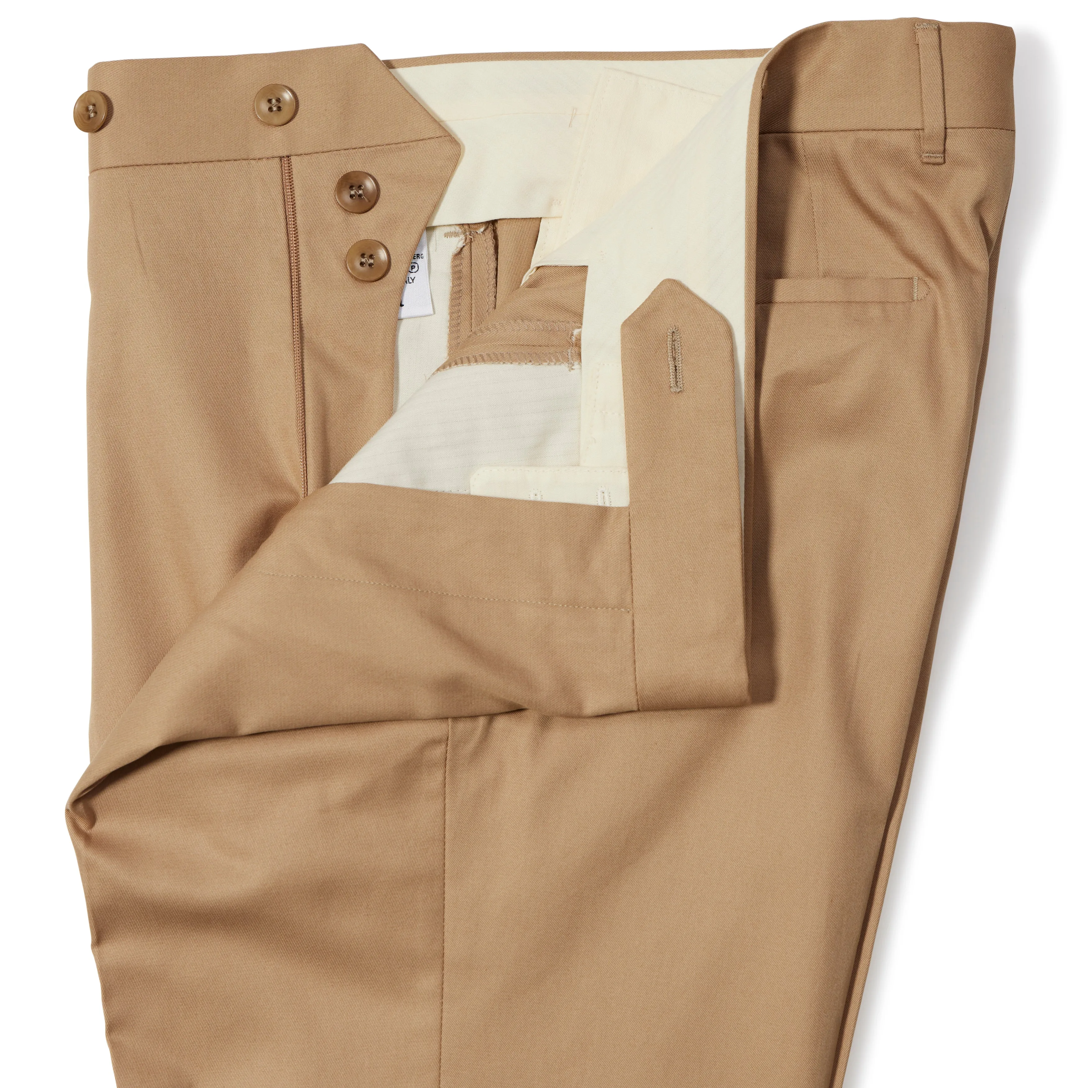 Cotton Pleated Trousers