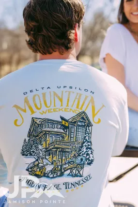 Delta Upsilon Mountain Weekend Ski Lodge Tee