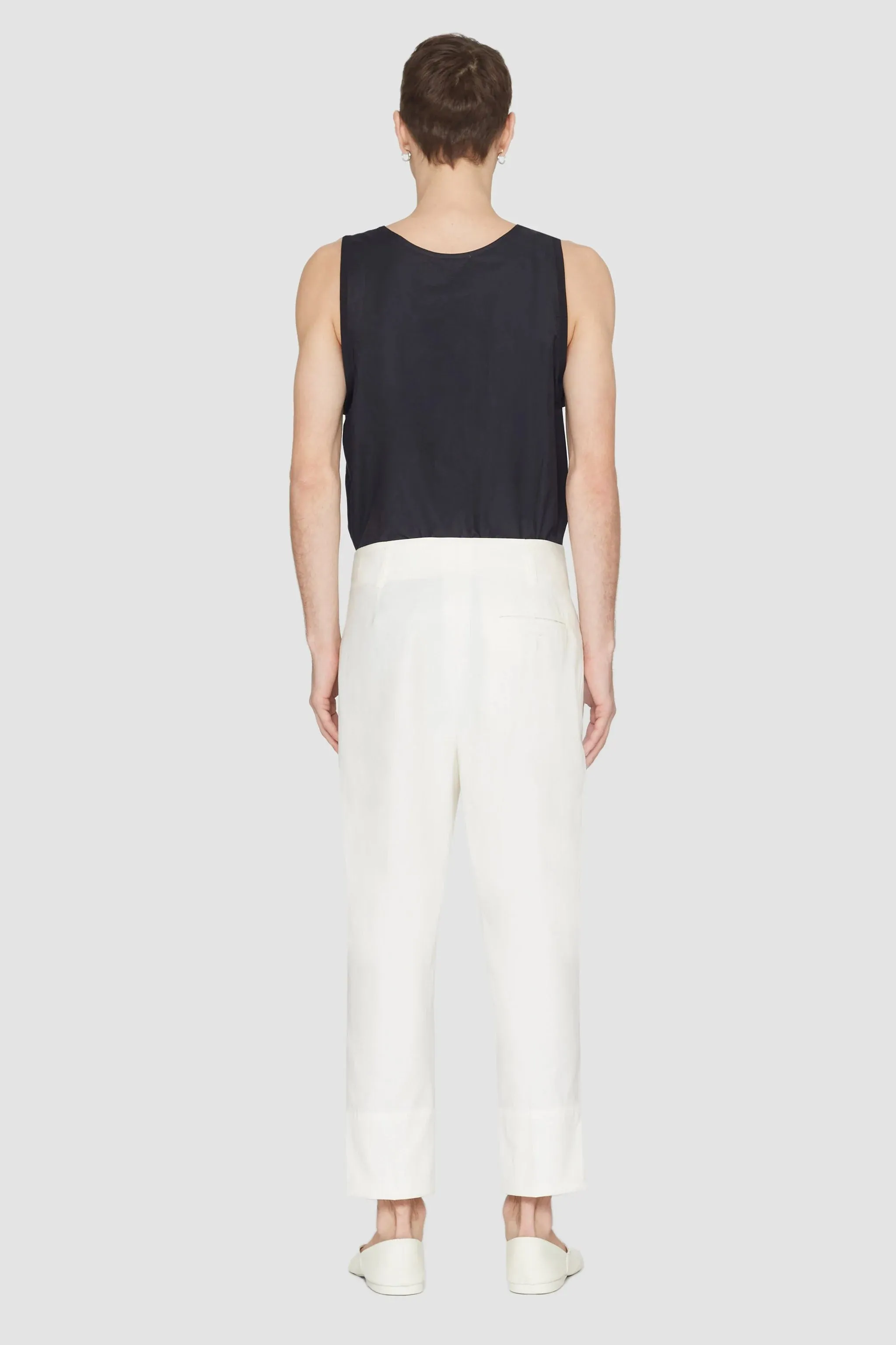 Double Pleat Tapered Trouser