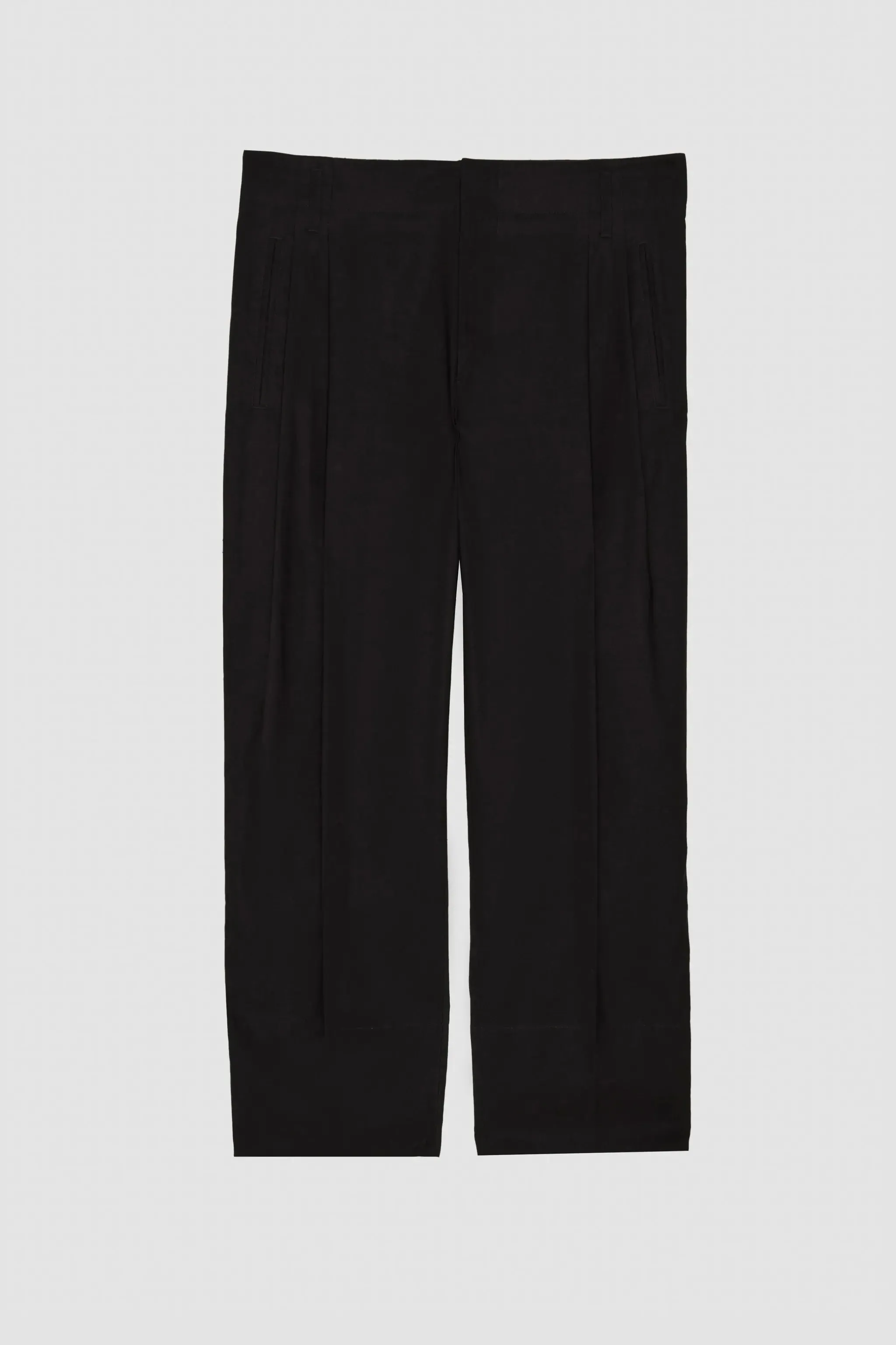 Double Pleat Tapered Trouser