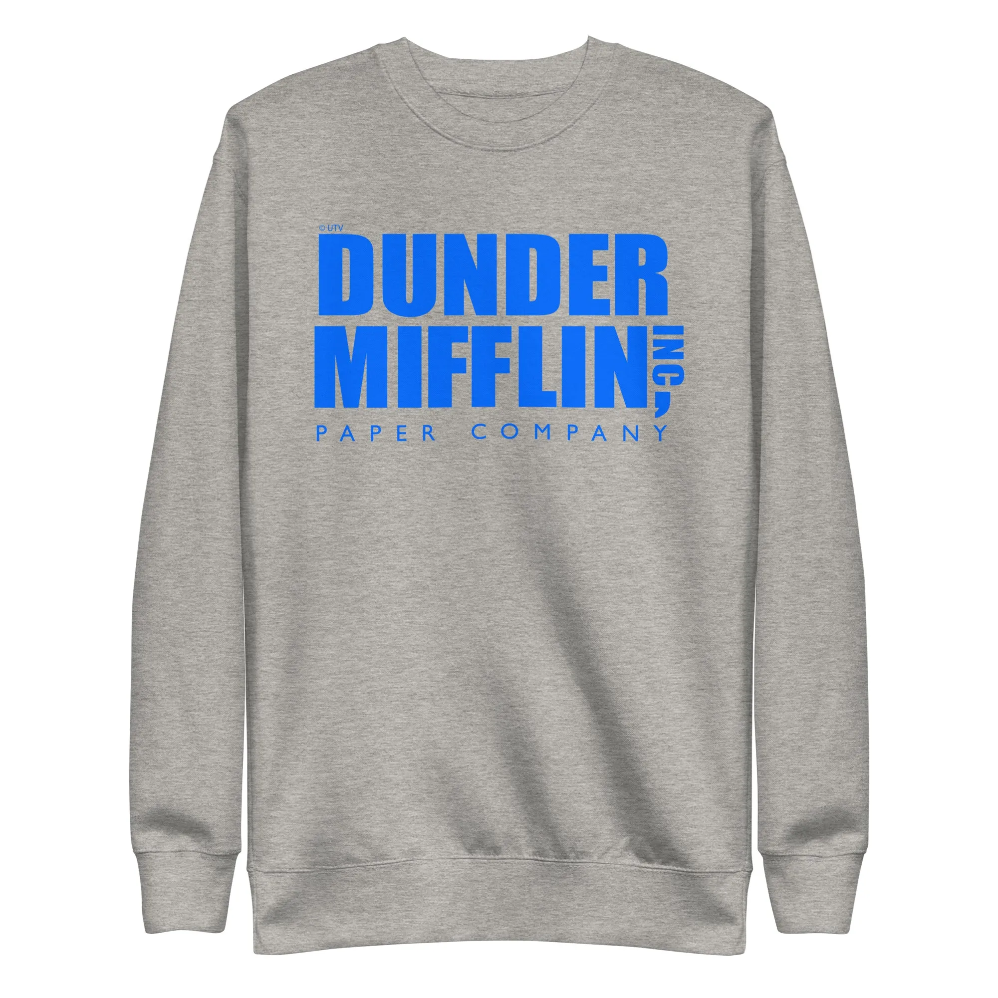 Dunder Mifflin Logo, Blue - Unisex Premium Sweatshirt