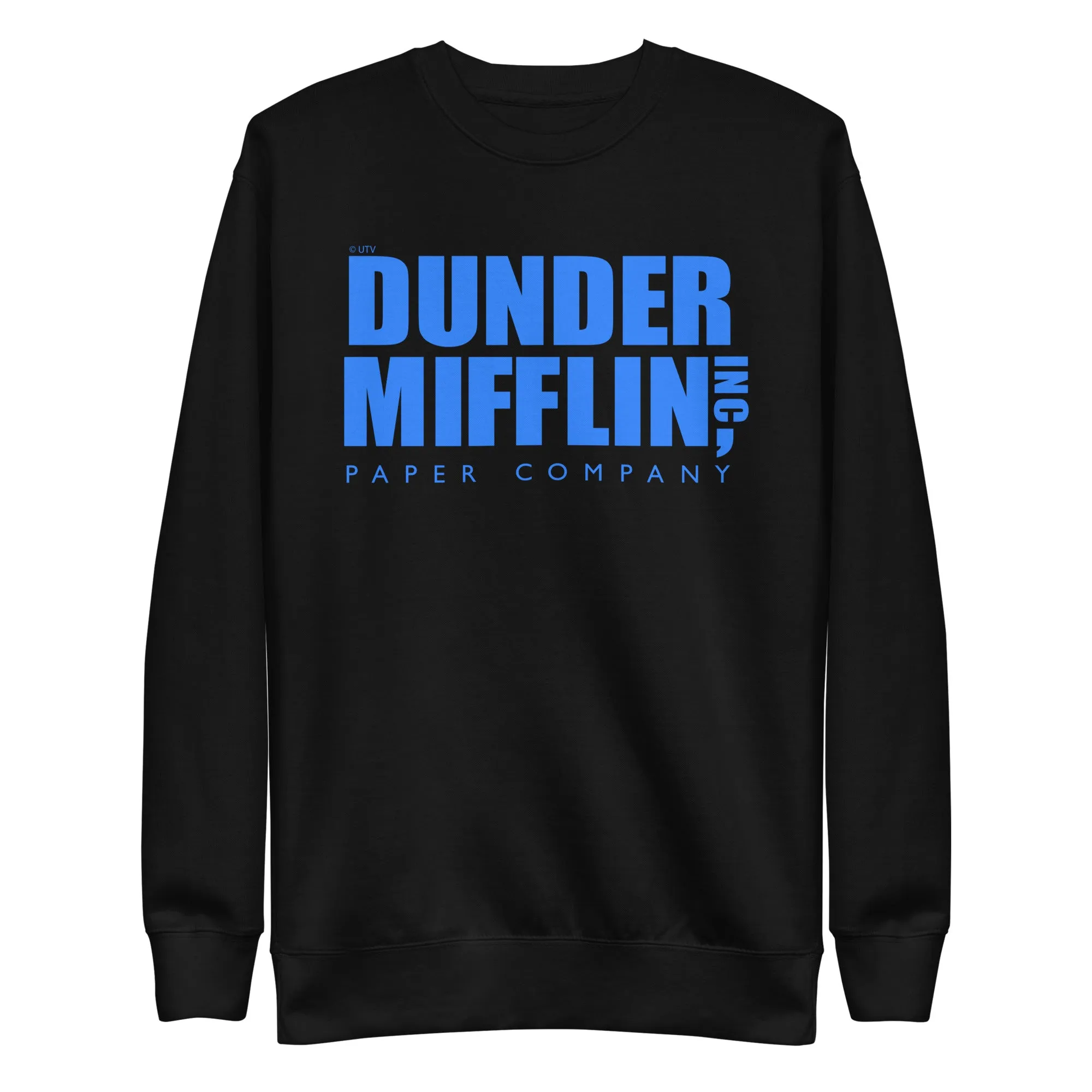 Dunder Mifflin Logo, Blue - Unisex Premium Sweatshirt