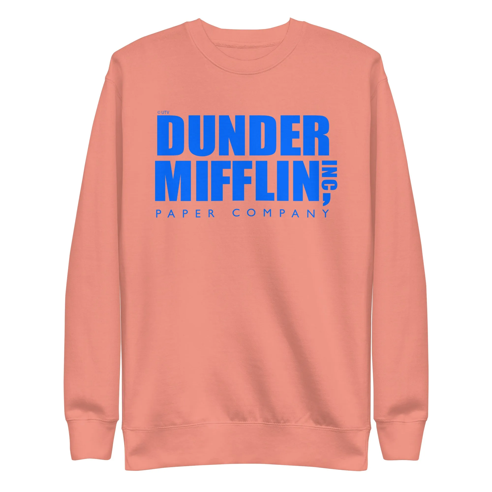 Dunder Mifflin Logo, Blue - Unisex Premium Sweatshirt