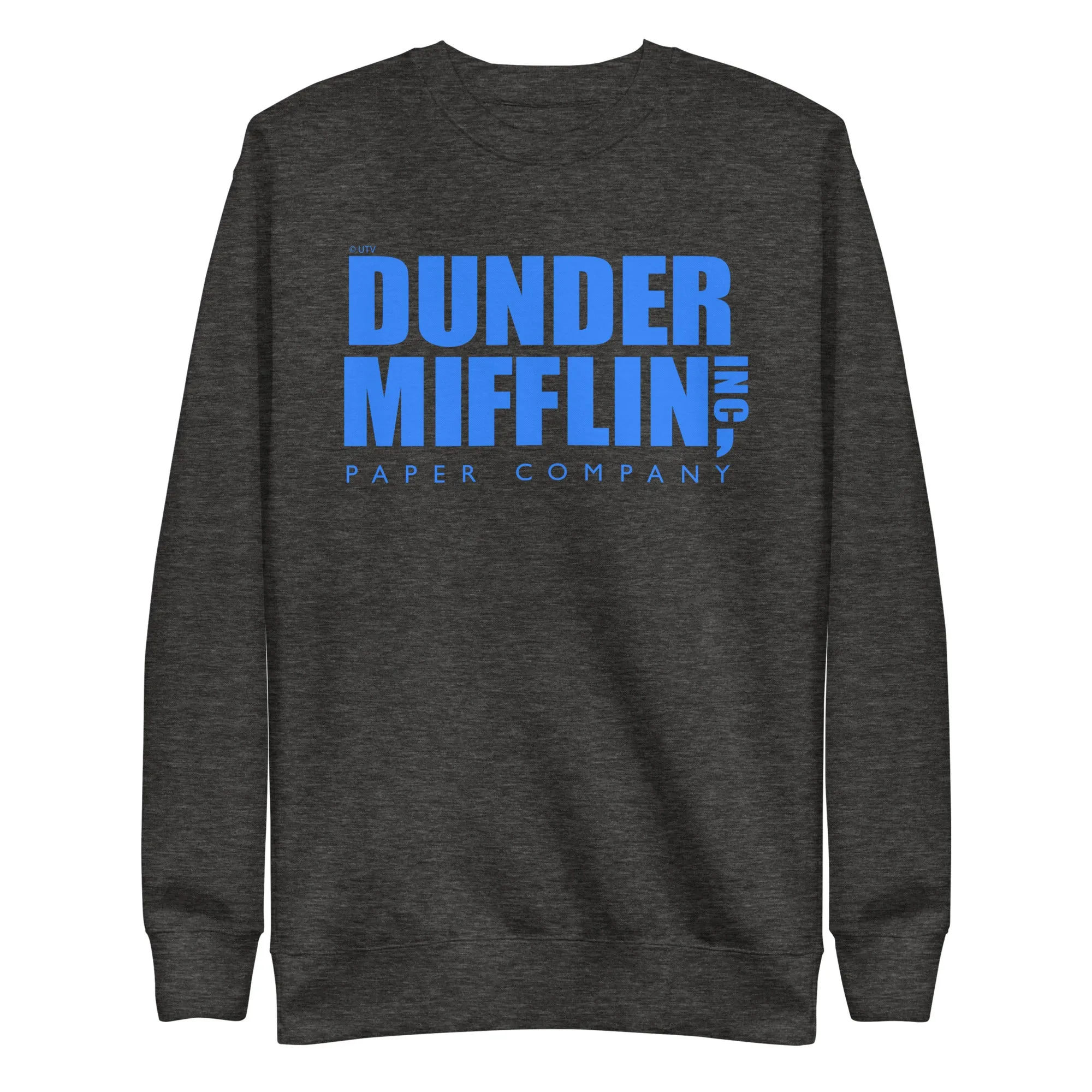 Dunder Mifflin Logo, Blue - Unisex Premium Sweatshirt