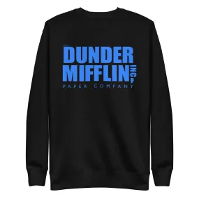 Dunder Mifflin Logo, Blue - Unisex Premium Sweatshirt