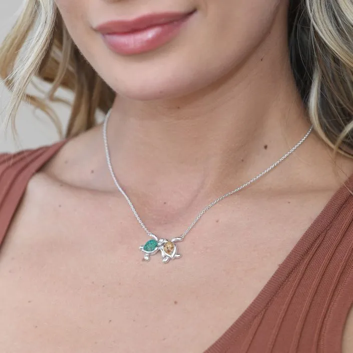 Dune Jewelry Best Friends Turtle Necklace - 4Ocean