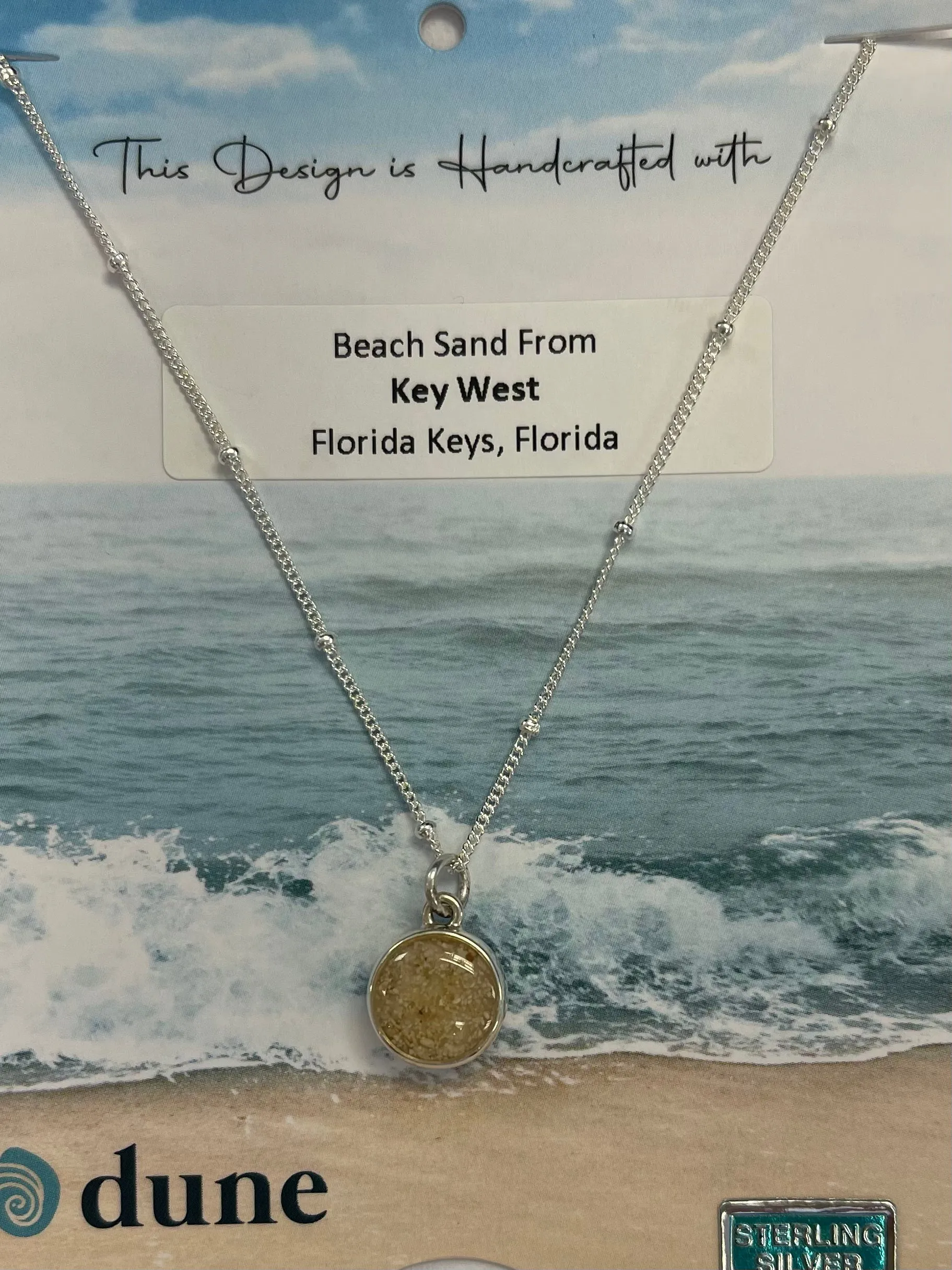 Dune Jewelry Sandglobe Necklace - Sand