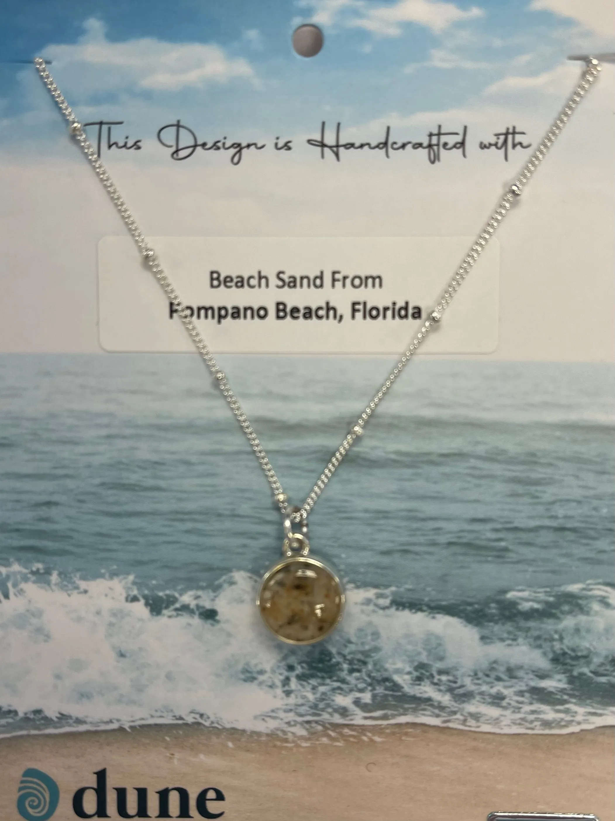 Dune Jewelry Sandglobe Necklace - Sand