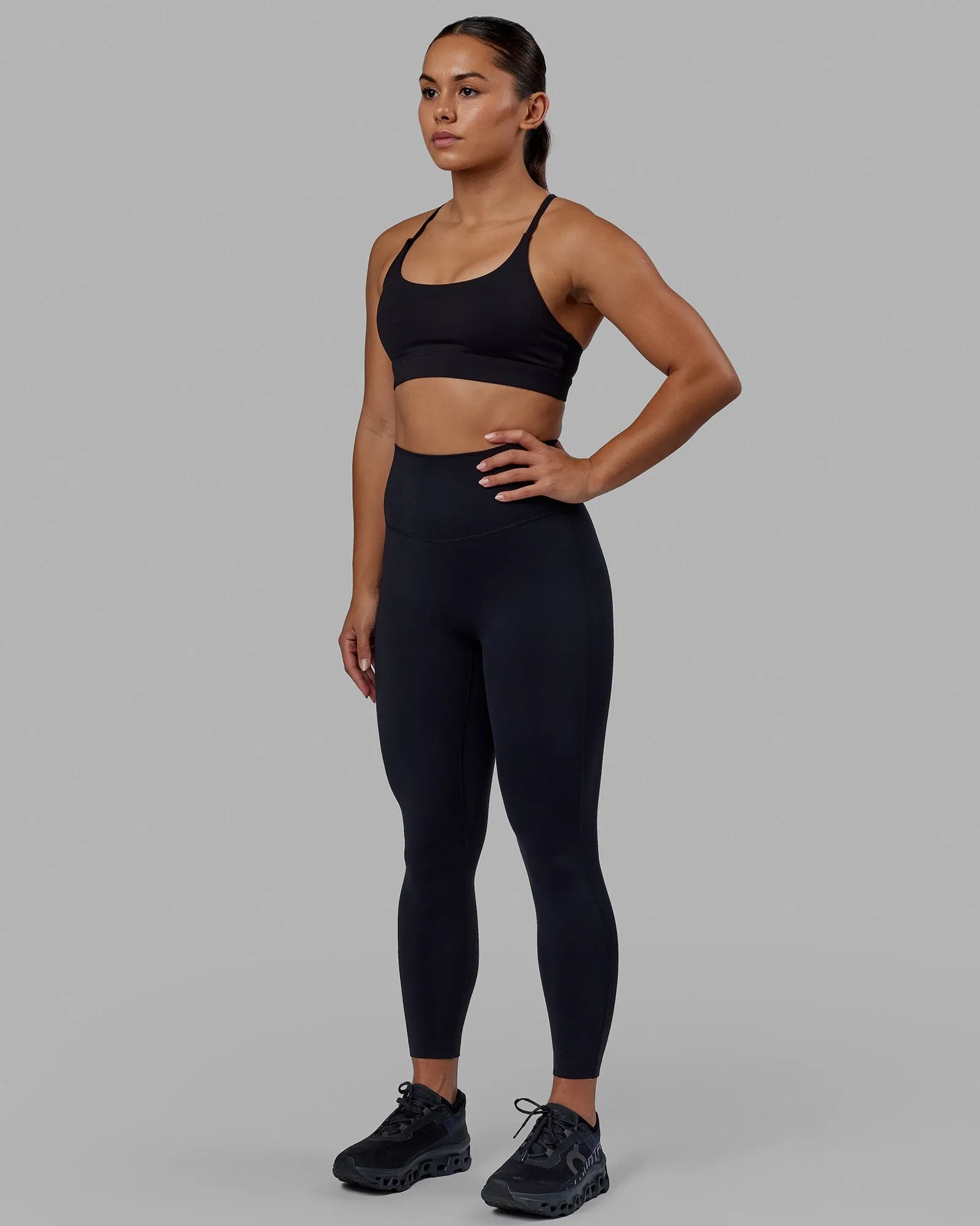 Elixir 7/8 Length Leggings - Black No Logo