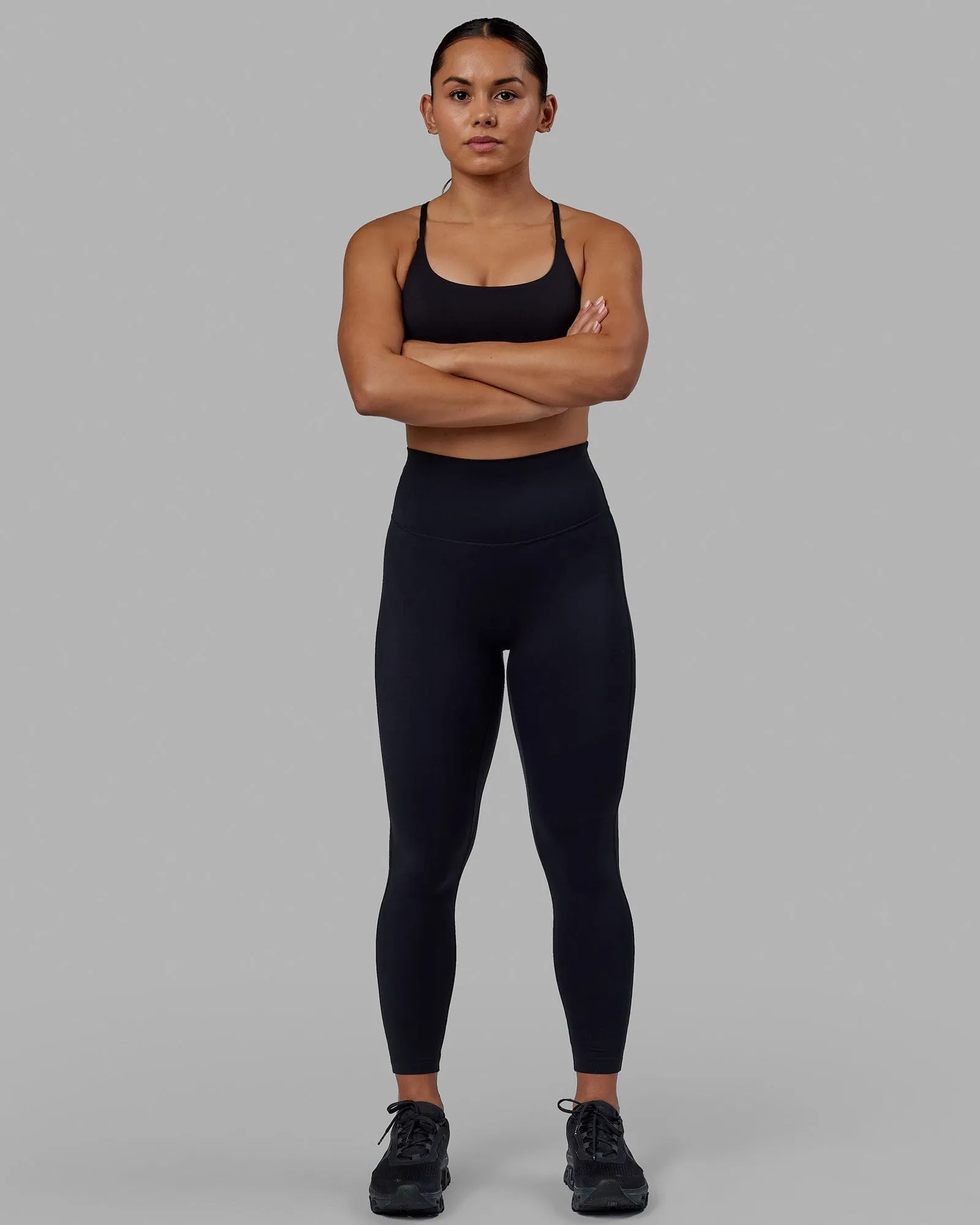 Elixir 7/8 Length Leggings - Black No Logo