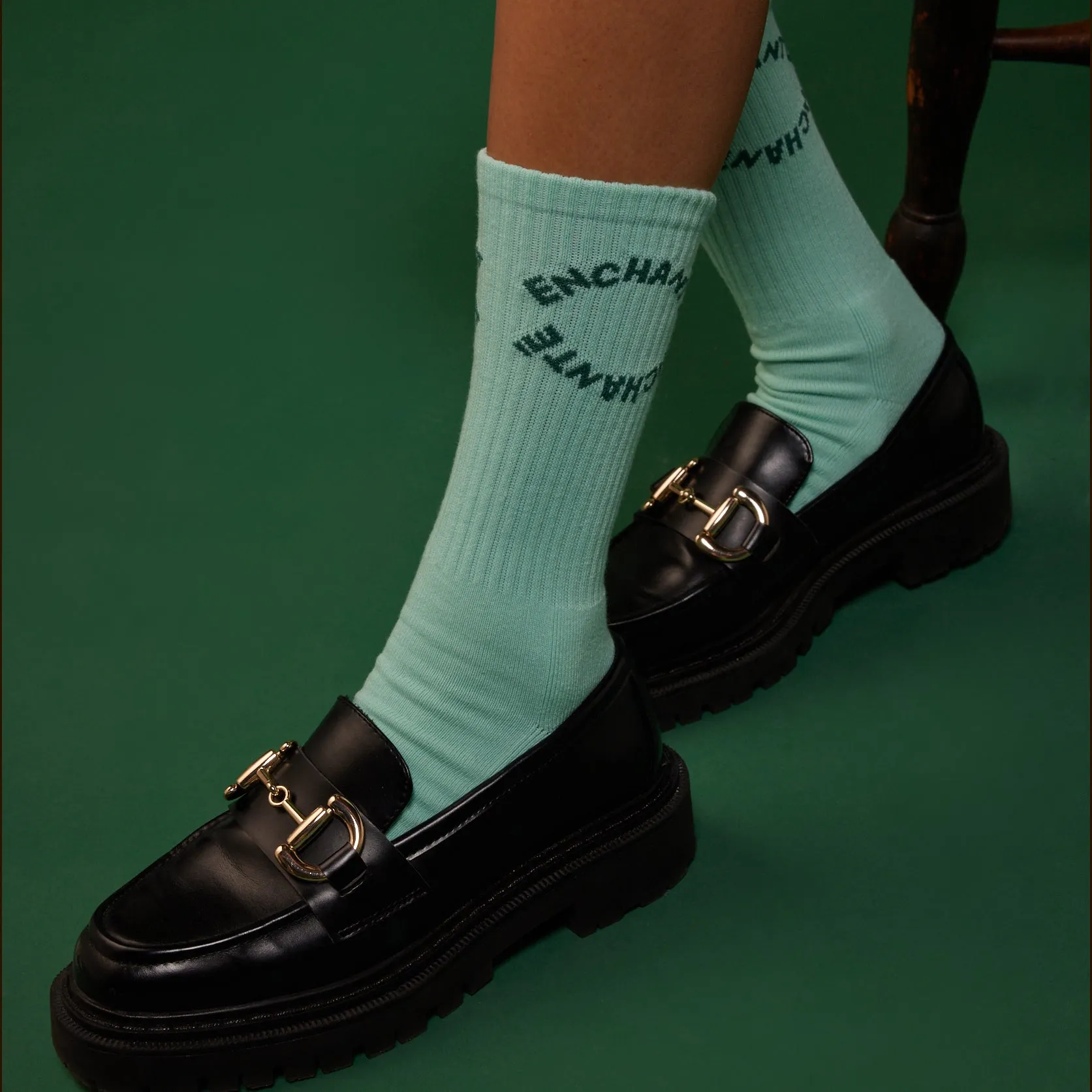 Enchanté Socks  | Light Green