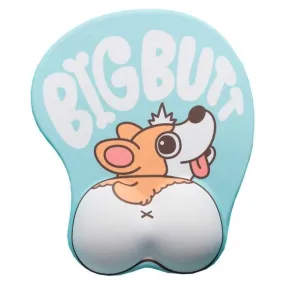 Ergonomic 3D Soft Silicone Gel Corgi Butt Mouse pad