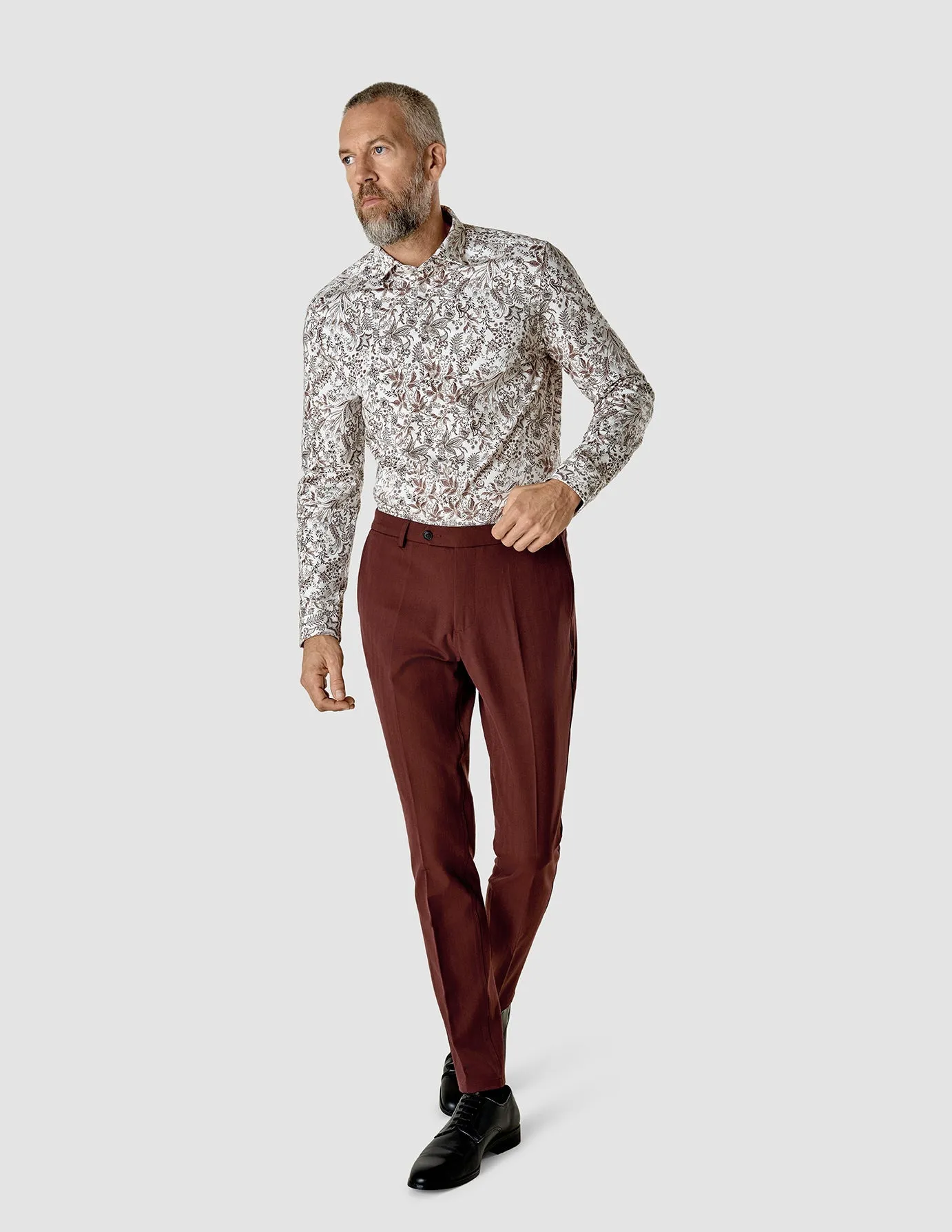 Essential Suit Pants Regular Mahogany