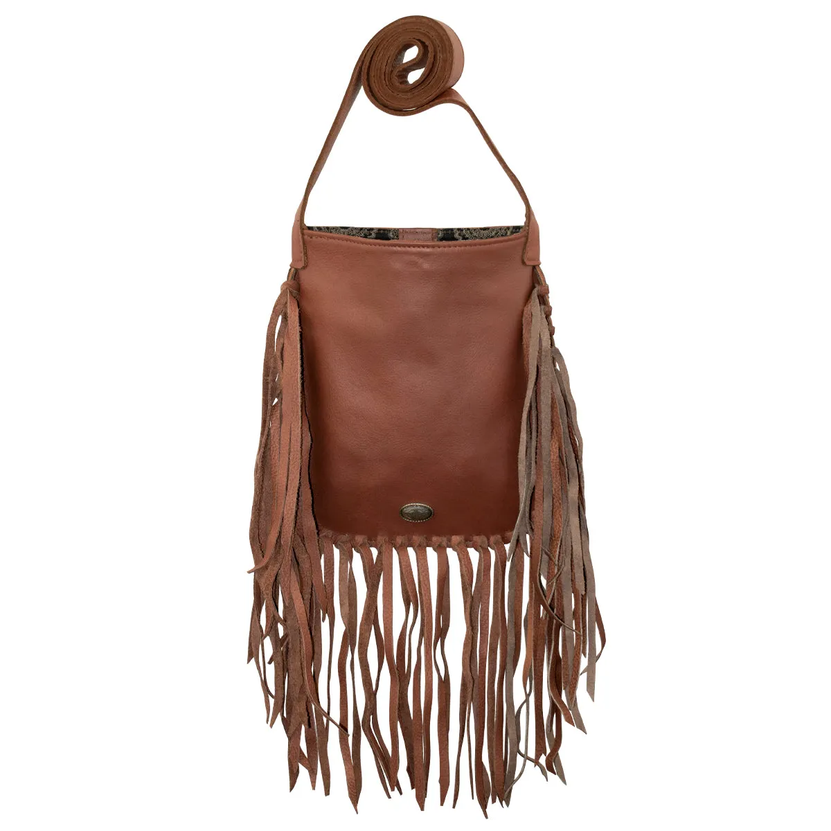 Fringed Cowgirl Crossbody w/ Hand Tooled Rose