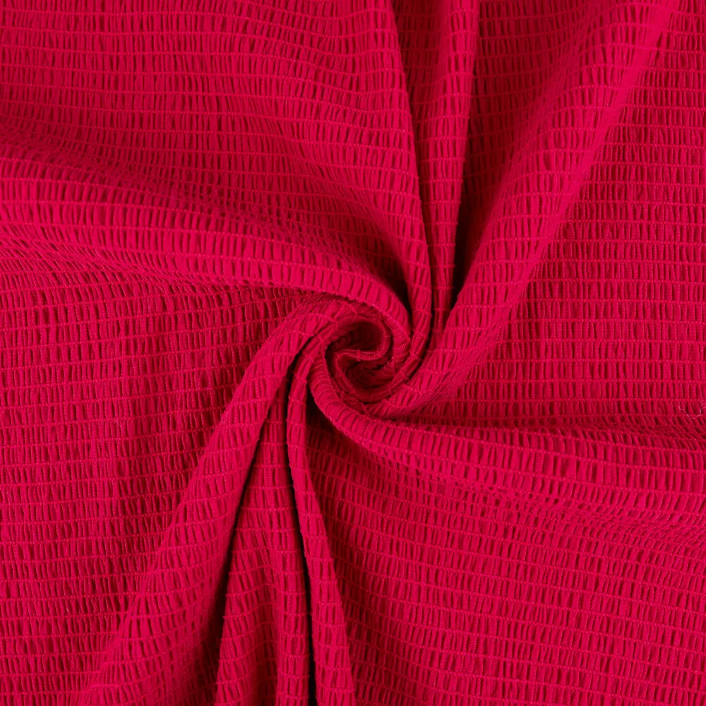 FS1154 Red Crinkle Fabric